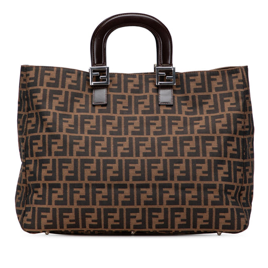 Fendi Tote Zucchino Red Tote Bag Style 71