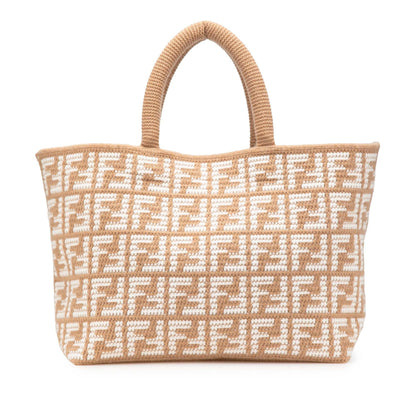 Fendi Large Zucca Cashmere Shopper Tote