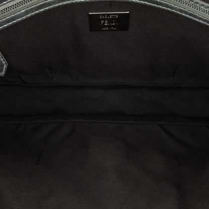 Fendi Large Zucca Embossed Baguette Satchel