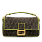 Fendi Large Zucca Fluo Trim Baguette Satchel (SHG-QDucxW)