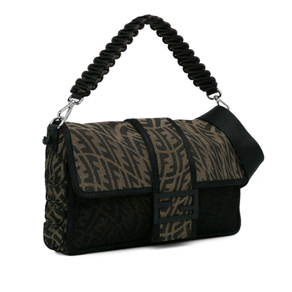 Fendi Large Zucca Vertigo Mesh Baguette Satchel (SHG-dmuY2A)