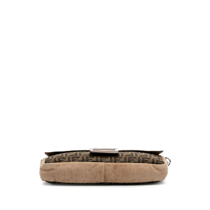 Fendi Baguette Canvas Red Shoulder Bag Style 24