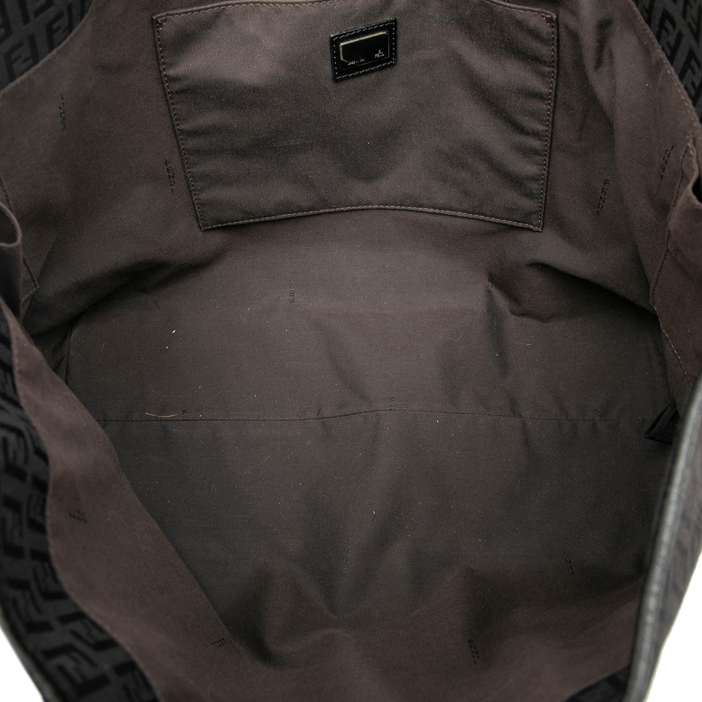 Fendi Medium Zucchino Canvas Roll Tote