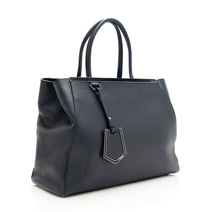 Fendi Leather 2Jours Medium Tote - FINAL SALE (SHF-18911)