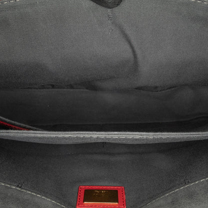 Fendi Baguette Leather Red Shoulder Bag Style 38