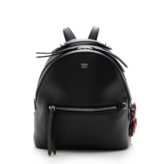 Fendi Leather Crystal By The Way Mini Backpack - FINAL SALE (SHF-14917)