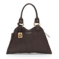 Fendi Leather Devil Trapezio Small Satchel