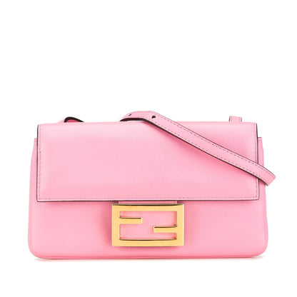 Fendi Baguette Leather Red Shoulder Bag Style 7