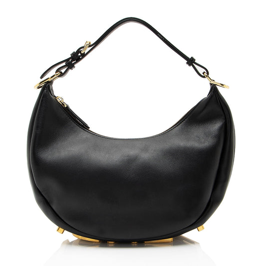 Fendi Leather Fendigraphy Small Hobo