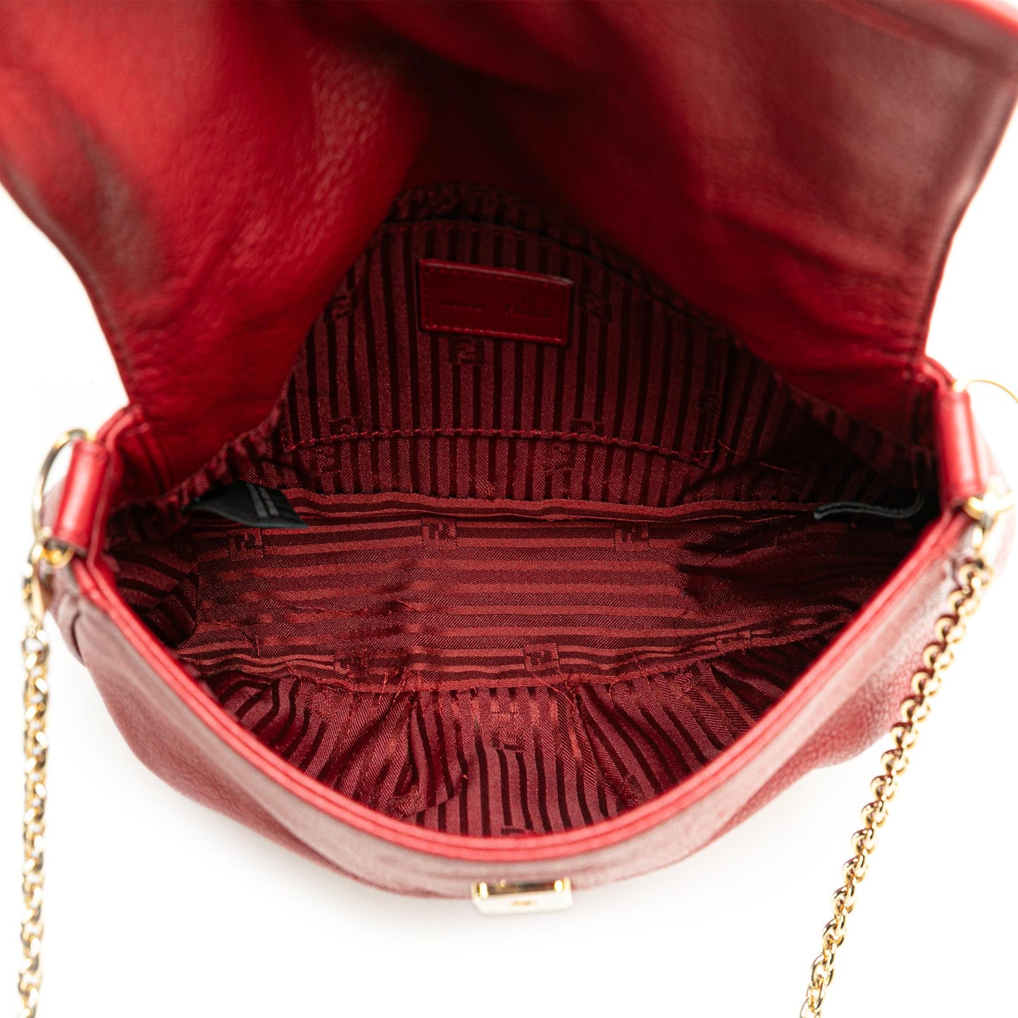 Fendi Leather Fendista Pochette Crossbody Shg-Ueo4Ph