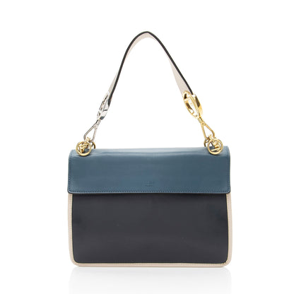 Fendi Leather Kan I F Medium Shoulder Bag