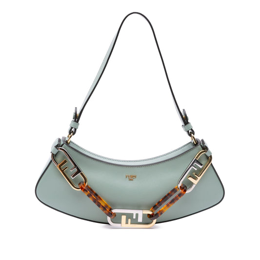 Fendi Leather O'Lock Swing Satchel