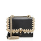 Fendi Leather Ribbon Pearl Lace Up Liberty Small Kan I Shoulder Bag