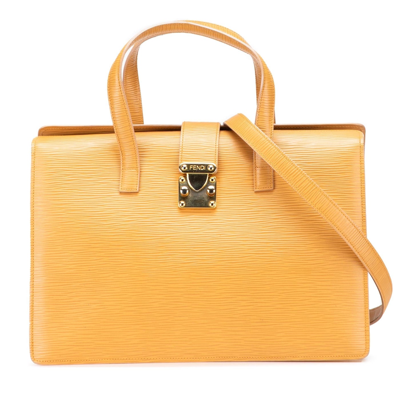 Fendi Tote Leather Red Tote Bag Style 3