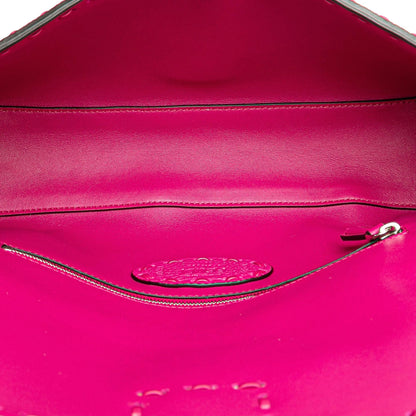 Fendi Baguette Leather Red Shoulder Bag Style 78