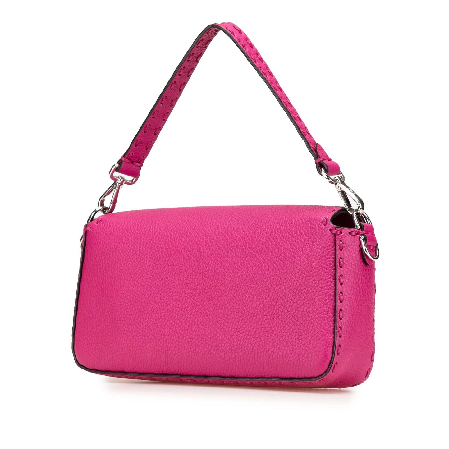 Fendi Baguette Leather Red Shoulder Bag Style 78