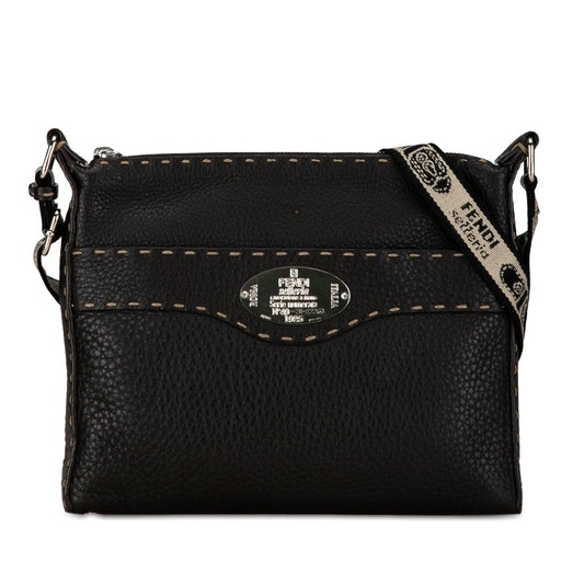 Fendi Leather Selleria Crossbody (SHG-w68jgn)