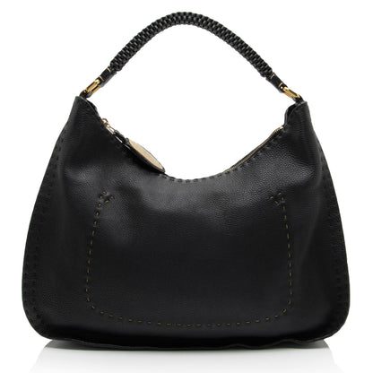 Fendi Leather Selleria Hobo (SHF-Xh4Dib)