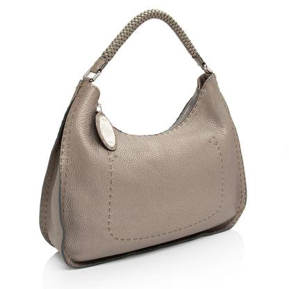 Fendi Leather Selleria Hobo (SHF-HKCQsO)