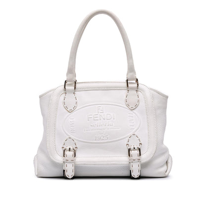 Fendi Leather Selleria Messalina Tote
