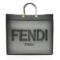 Fendi Sunshine Leather Red Tote Bag Leather