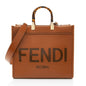 Fendi Leather Sunshine Medium Shopper Tote