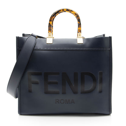 Fendi Sunshine Leather Red Tote Bag Style 4