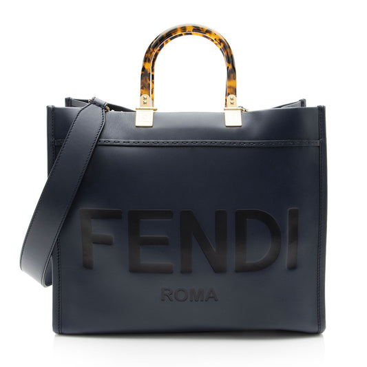 Fendi Sunshine Leather Red Tote Bag Style 4