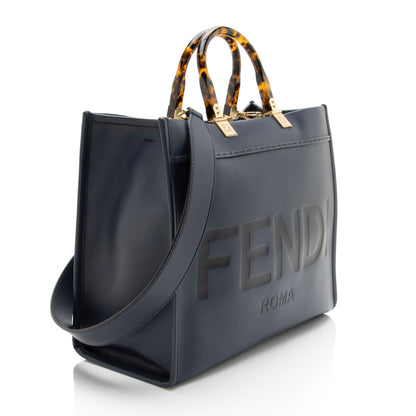 Fendi Sunshine Leather Red Tote Bag Style 4