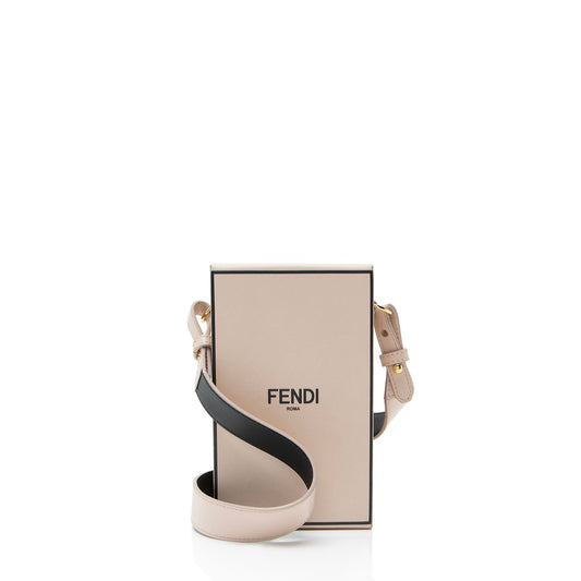 Fendi Leather Vertical Box Shoulder Bag