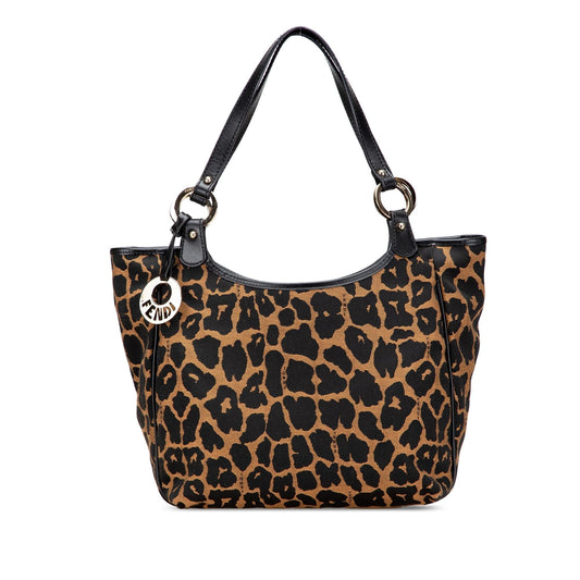 Fendi Luxury Canvas Red Handbag