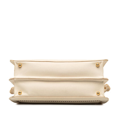 Fendi Medium Canvas Peekaboo ISeeU Satchel (SHG-45WVDg)