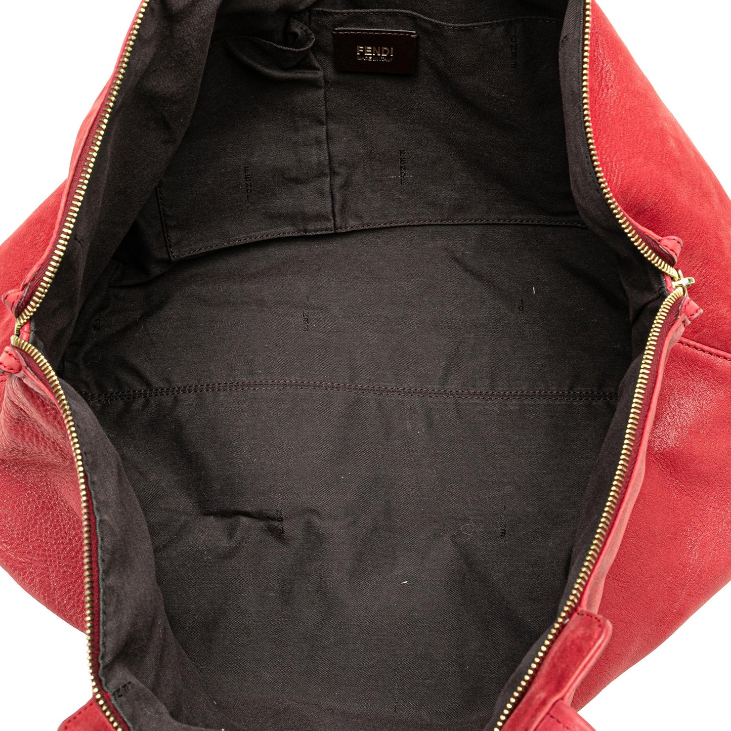 Fendi Tote Leather Red Tote Bag Style 3