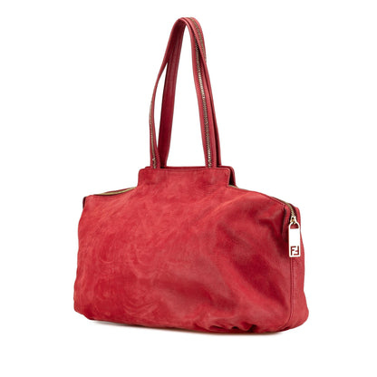 Fendi Tote Zucchino Red Tote Bag Style 35