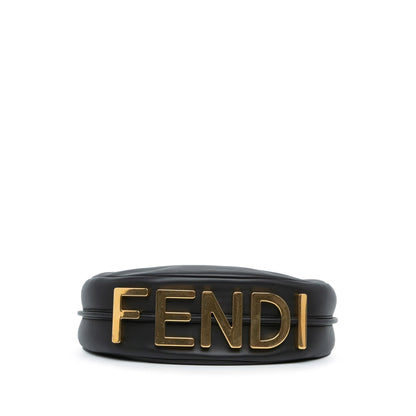 Fendi Fendigraphy Leather Red Shoulder Bag