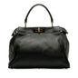 Fendi Peekaboo Leather Red Handbag Red