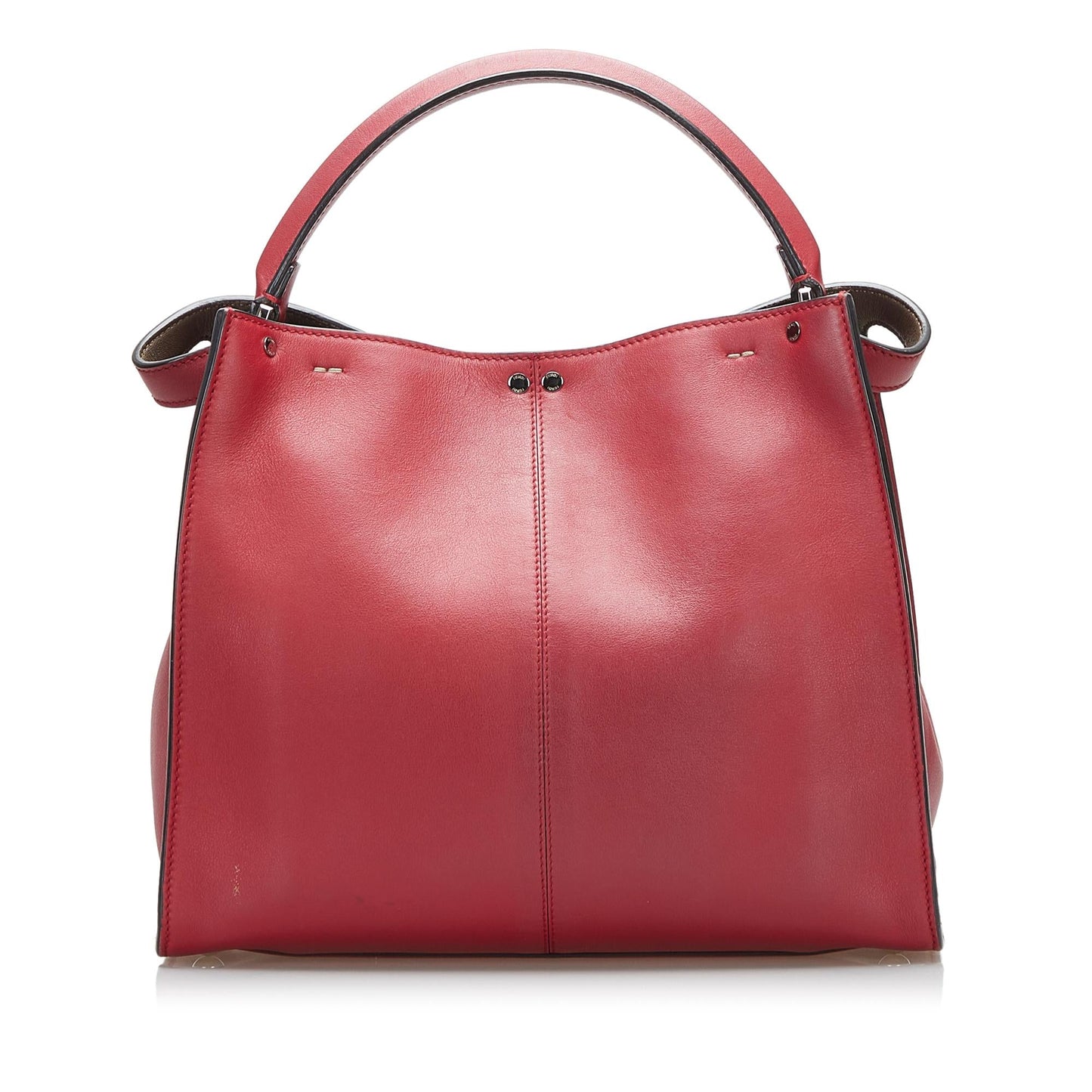 Fendi Peekaboo Leather Red Handbag Style 5