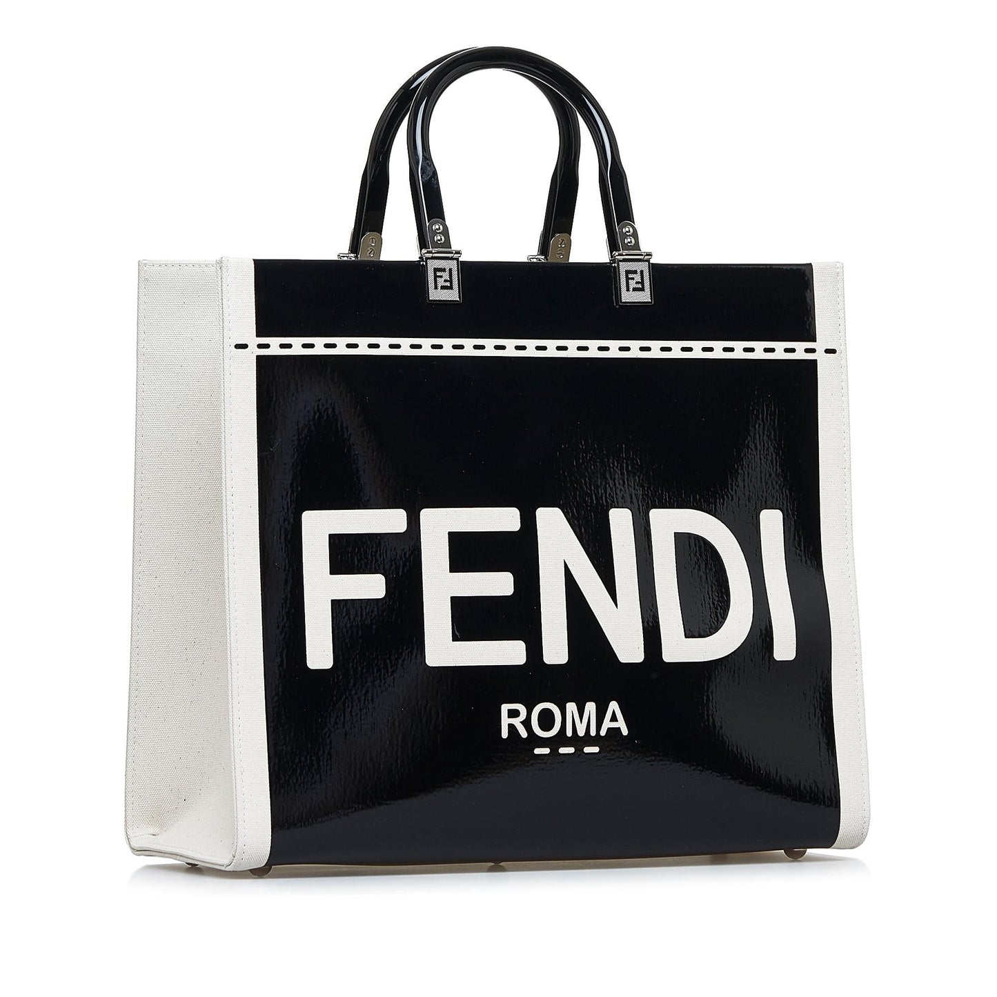 Fendi Sunshine Leather Red Tote Bag