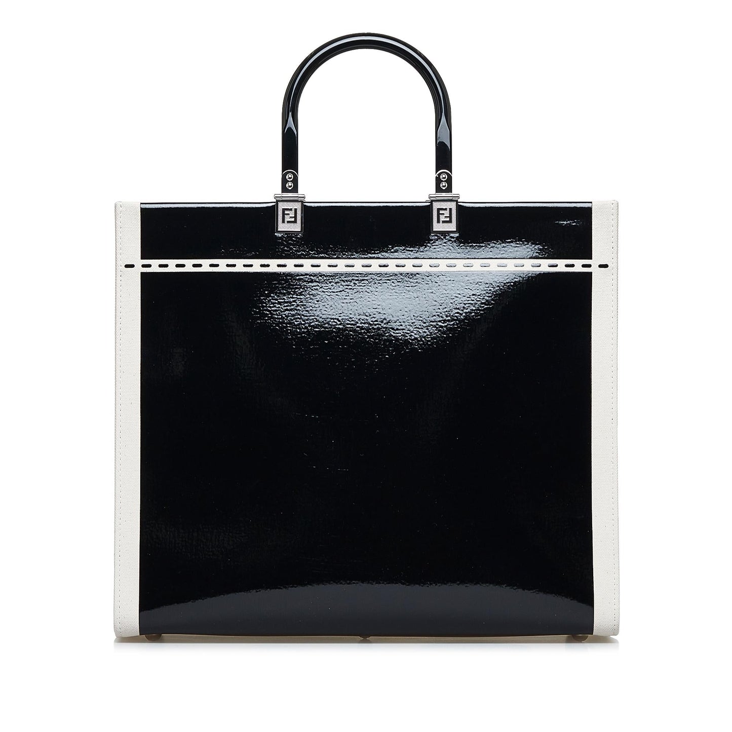 Fendi Sunshine Leather Red Tote Bag Red
