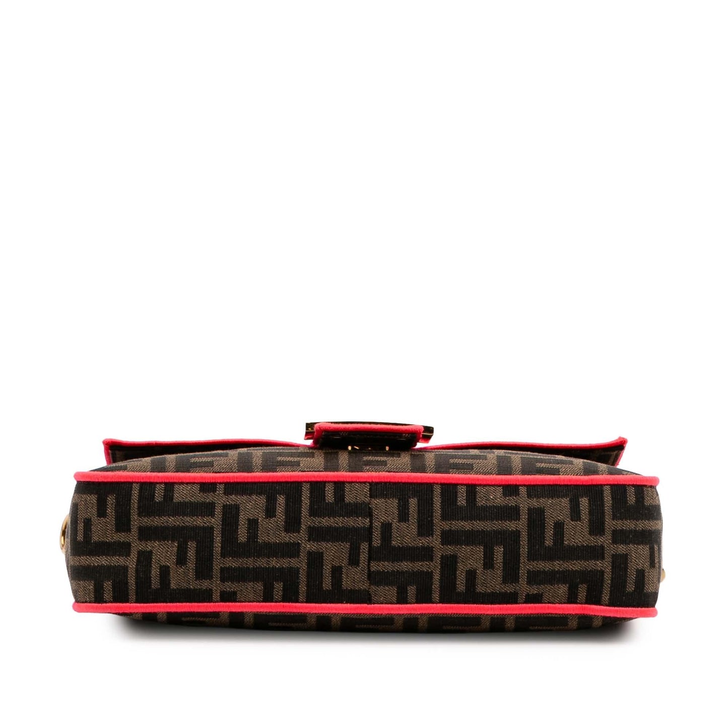 Fendi Baguette Canvas Red Shoulder Bag Style 27