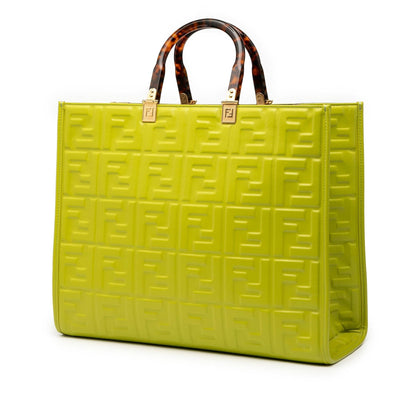 Fendi Sunshine Leather Red Tote Bag Style 3