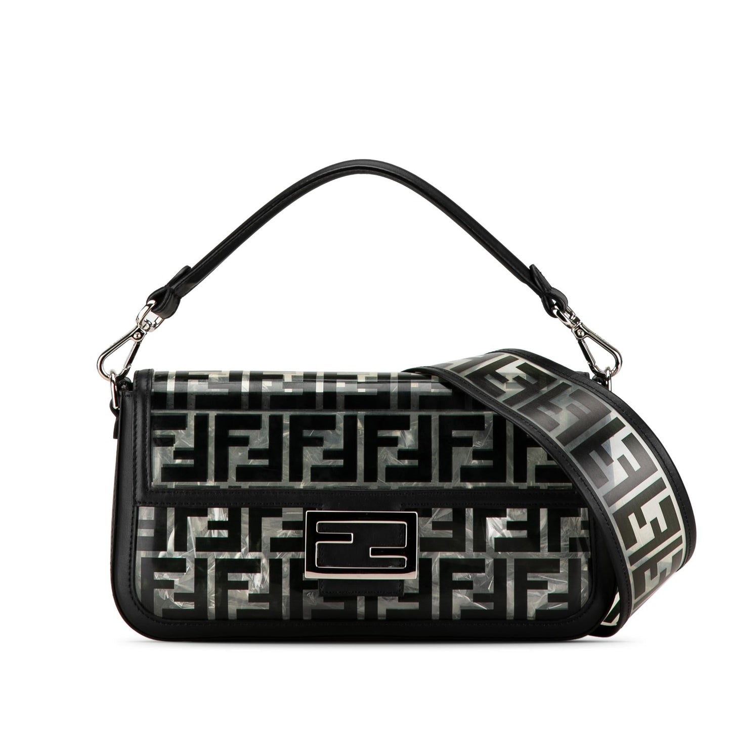 Fendi Baguette Leather Red Shoulder Bag Style 85