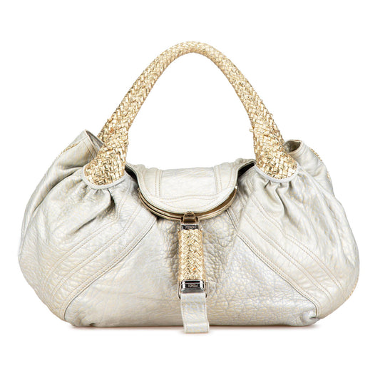 Fendi Metallic Leather Spy Hobo Bag Shg-Evkhyb