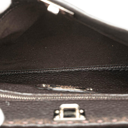 Fendi Mini Calfskin Romano Selleria Peekaboo Iconic Fit Satchel