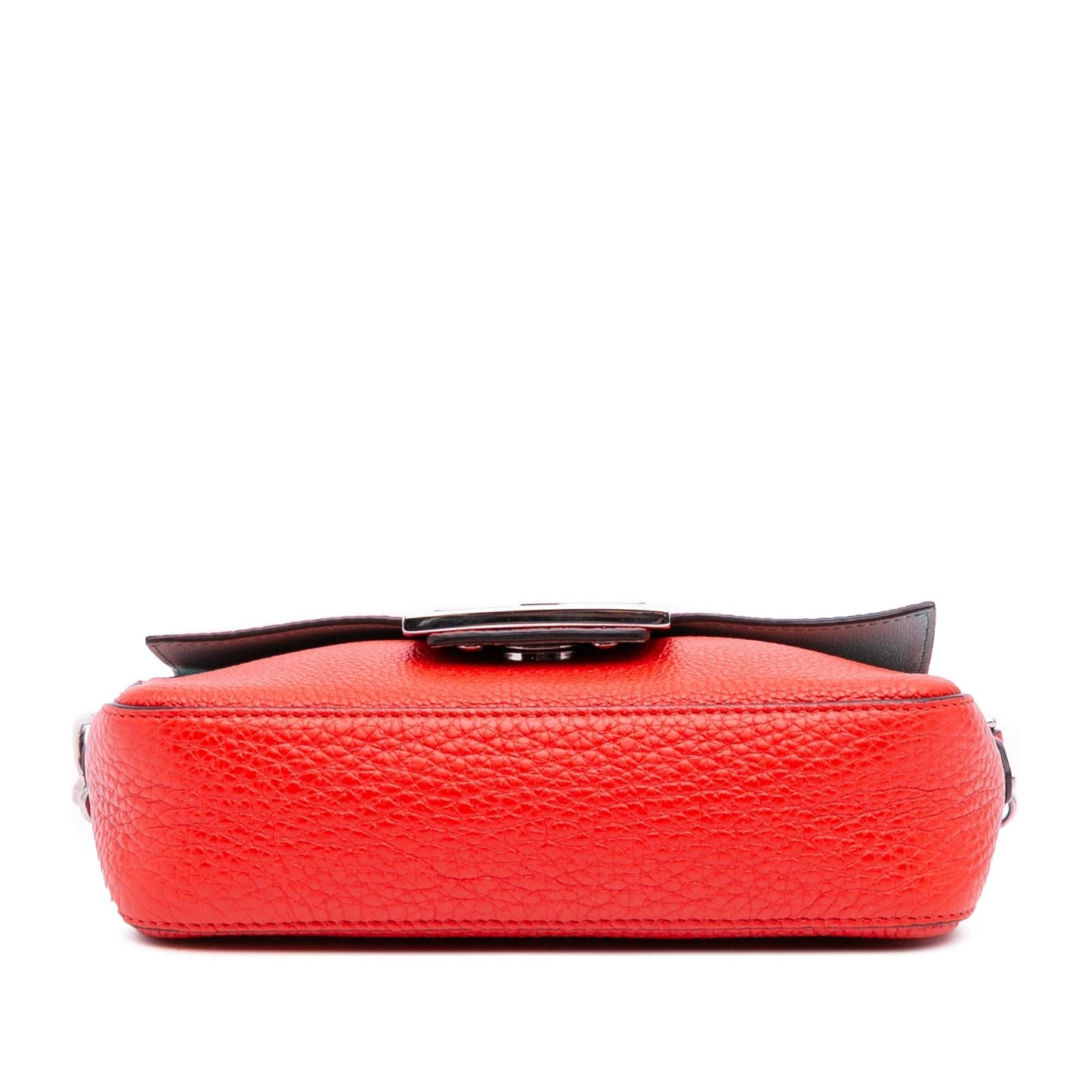 Fendi Baguette Leather Red Shoulder Bag Style 60