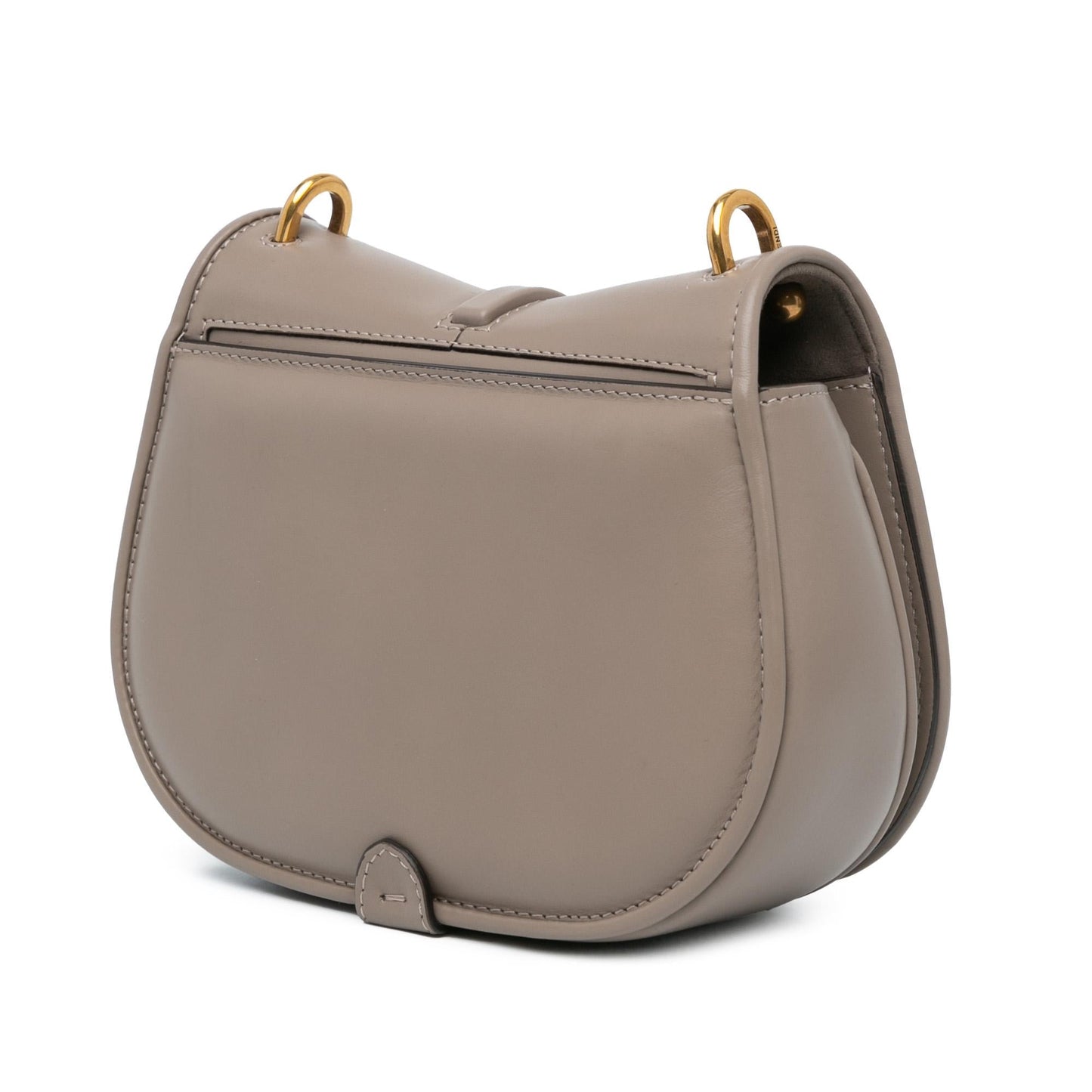 Fendi Zucca Canvas Double Flap Mamma Shg-D31Esp