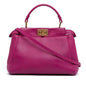 Fendi Mini Leather Iconic Peekaboo Satchel (SHG-BghCY6)