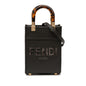 Fendi Sunshine Leather Red Tote Bag Style 5