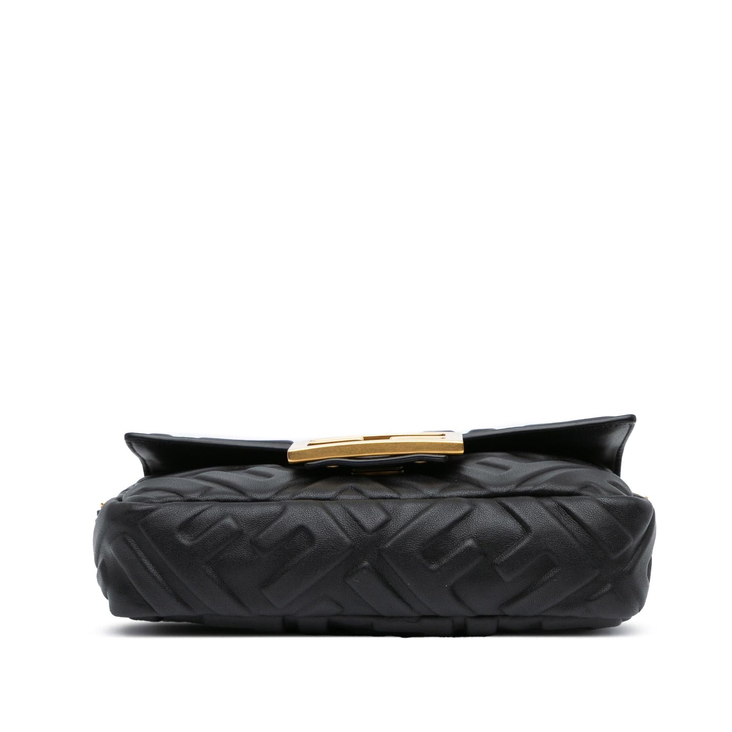Fendi Mini Zucca Embossed Leather Baguette Satchel (SHG-ALnDVt)