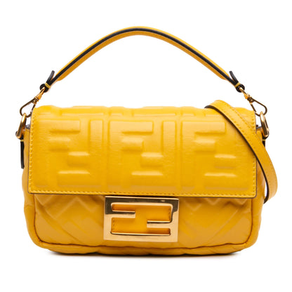 Fendi Baguette Leather Red Shoulder Bag Style 20